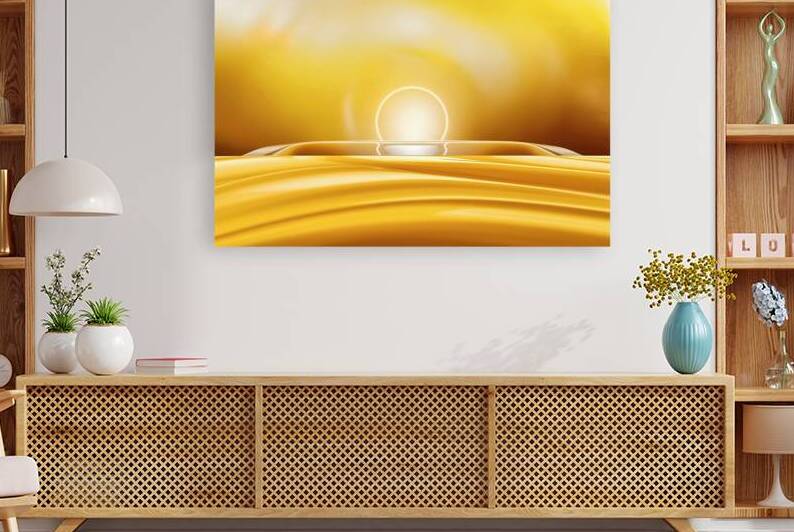A captivating abstract art piece featuring a grad by Mitica Mihaila