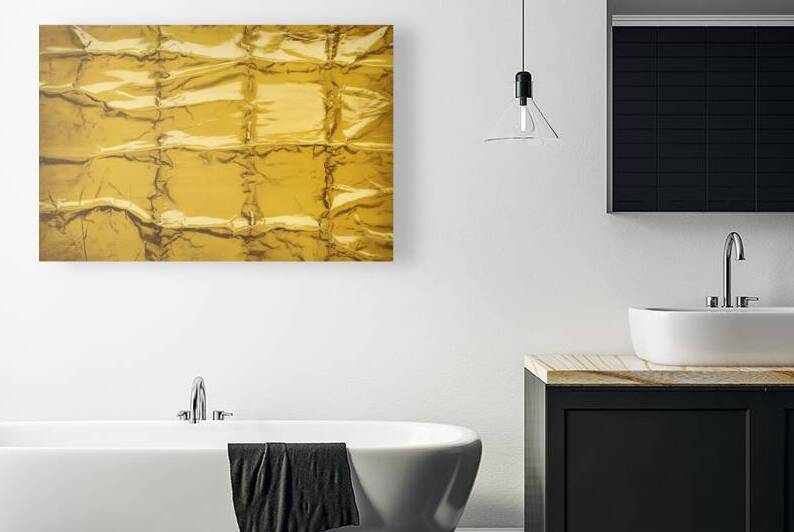 A striking image featuring a sheet of clear yello by Mitica Mihaila