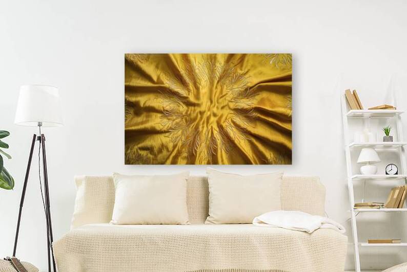 A stunning golden textile background 1 by Mitica Mihaila