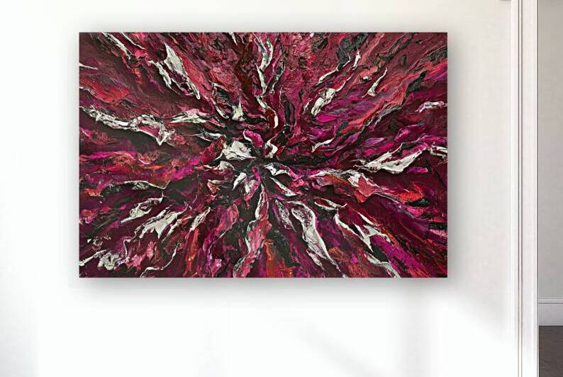 An exquisite abstract masterpiece bursting with a by Mitica Mihaila