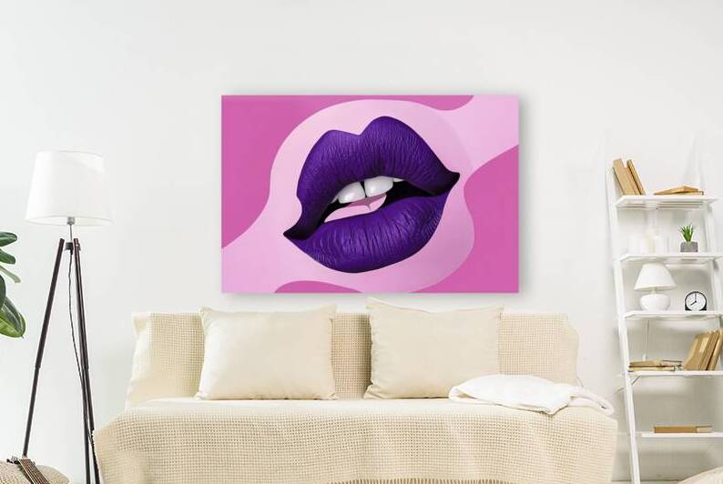 A vibrant and bold image of a stunning purple lip by Mitica Mihaila