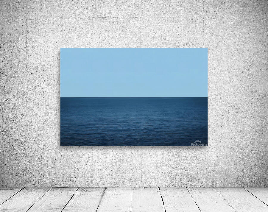 a plain blue background  3 Wall Preview
