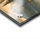 ranquil Reflections: A Wilderness Fishing Scene Acrylic print