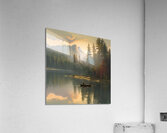 ranquil Reflections: A Wilderness Fishing Scene Acrylic Print