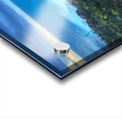 Boccale castle on the rocks rough sea and a plant Acrylic print