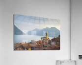 Colonno village in Lake Como. Italy Acrylic Print