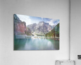 Pragser Wildsee and Dolomites mountains Acrylic Print