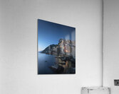Blue twilight over the fishing village of Riomaggiore Acrylic Print