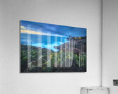 Boccale castle on the rocks rough sea and a plant Acrylic Print