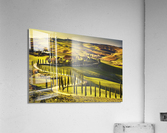 Crete Senesi sunset landscape. Tuscany Acrylic Print