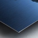 Blue twilight over the fishing village of Riomaggiore Metal print