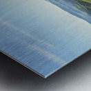 Rural landscape at sunset in the Crete Senesi. Tuscany Italy Metal print