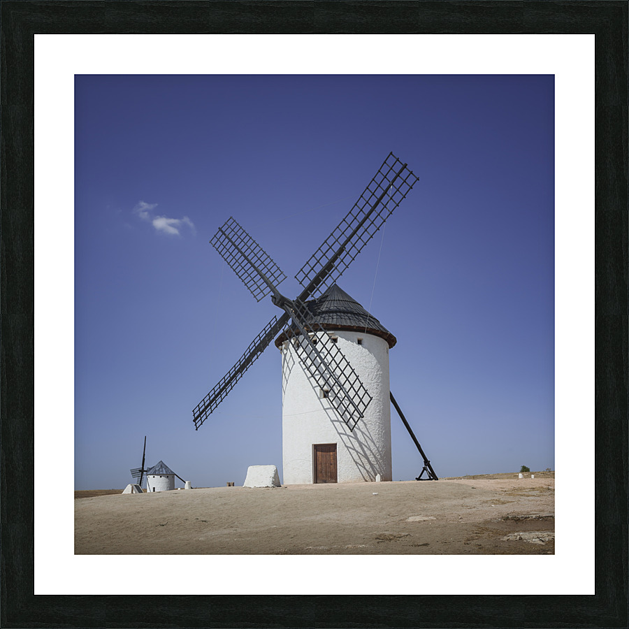Windmill in Campo de Criptana. Spain. Picture Frame print