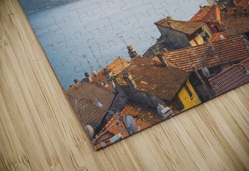 Colonno village in Lake Como. Italy Stefano Orazzini puzzle