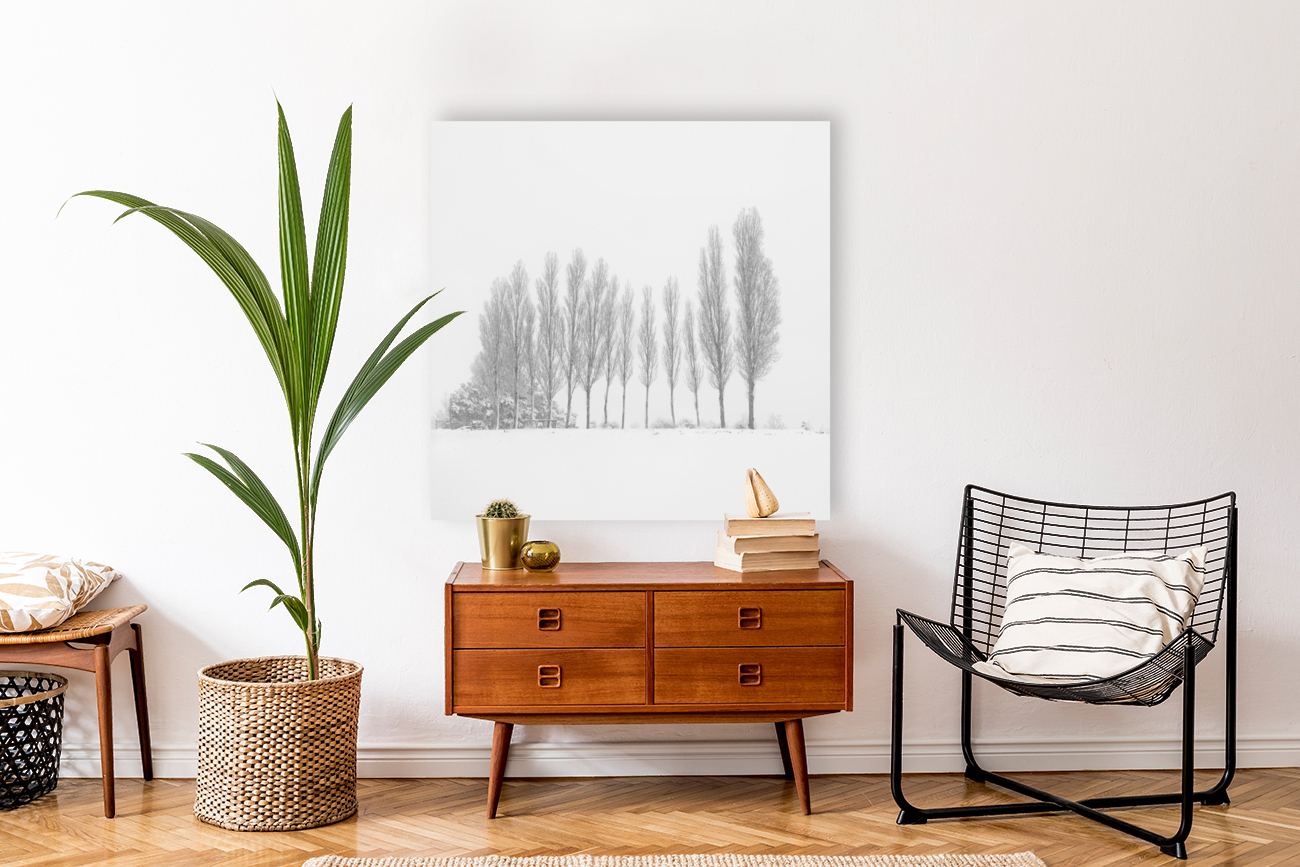13 Trees Under the Snowfall Reproduction