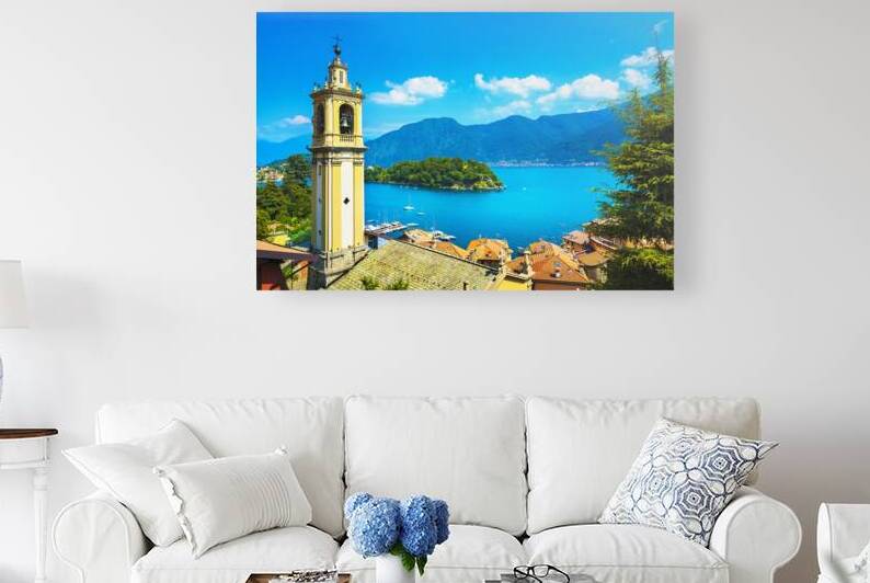 Lake Como. Sala Comacina bell tower. Italy by Stefano Orazzini