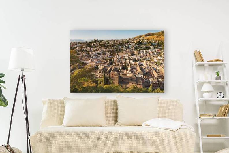 Panoramic view of Albaicin district in Granada. Andalusia by Stefano Orazzini