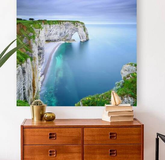 La Manneporte rock arch on the coast of Etretat in Normandy by Stefano Orazzini