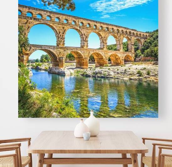 Roman aqueduct Pont du Gard. France by Stefano Orazzini