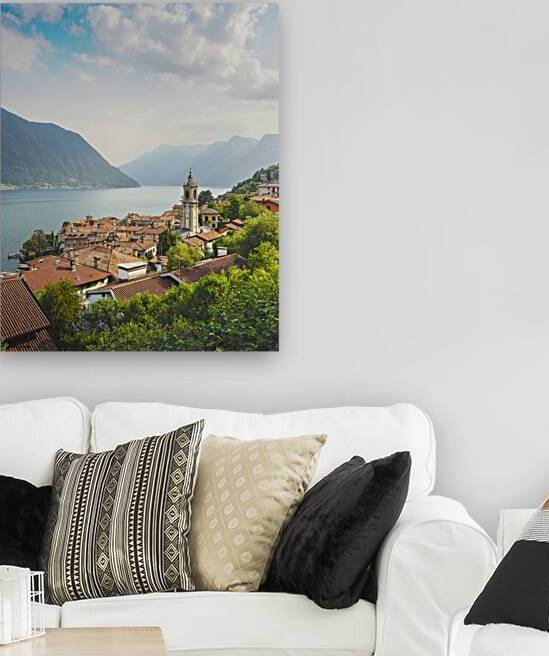Lake Como. Sala Comacina village view. Italy by Stefano Orazzini