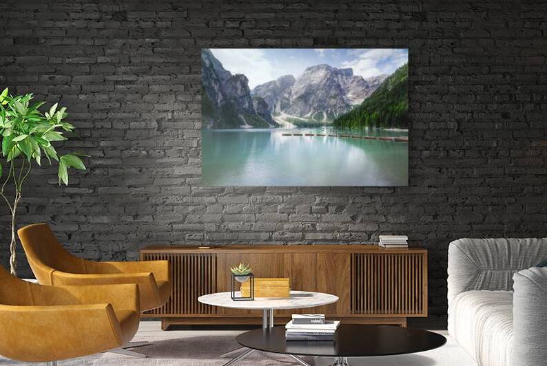 Pragser Wildsee and Dolomites mountains by Stefano Orazzini
