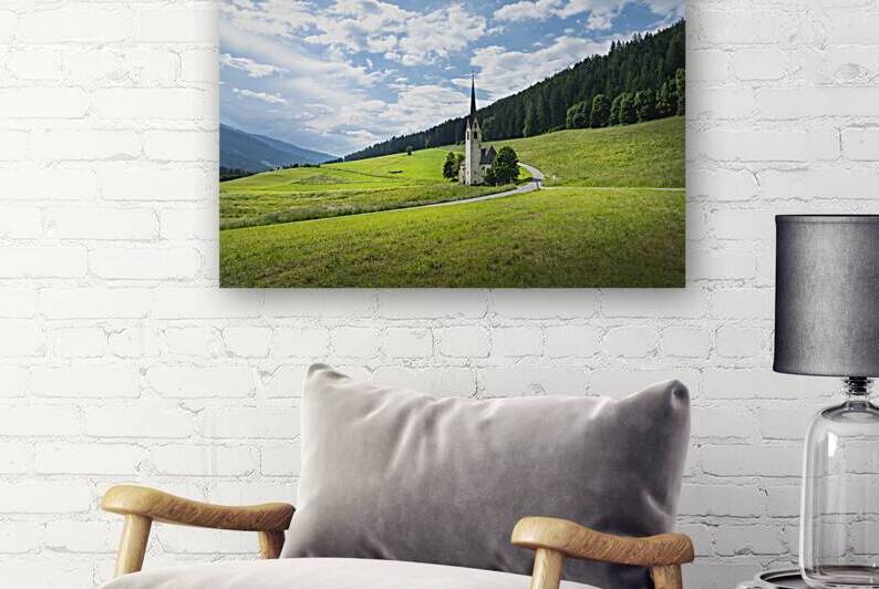 Santa Maddalena di Villabassa Church in the Dolomites by Stefano Orazzini