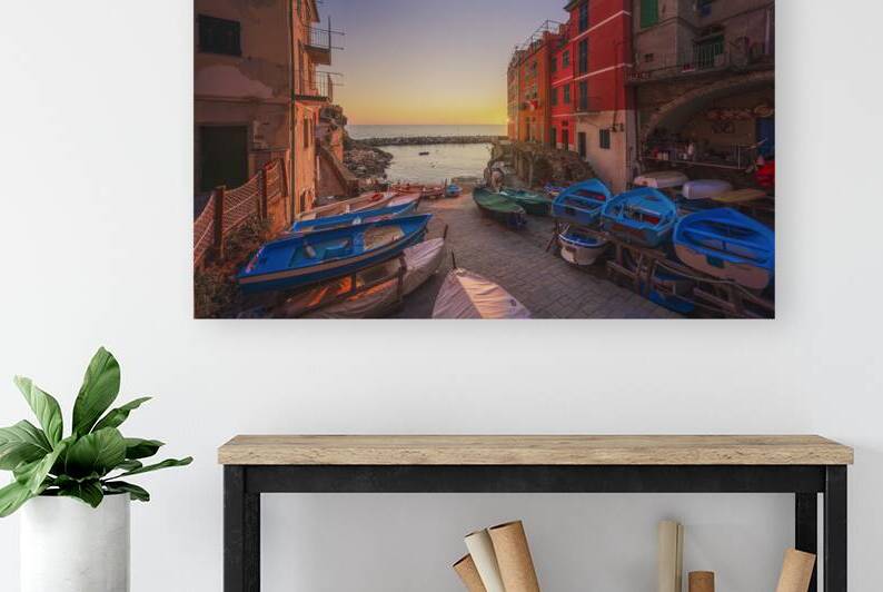 The boats of Riomaggiore by Stefano Orazzini