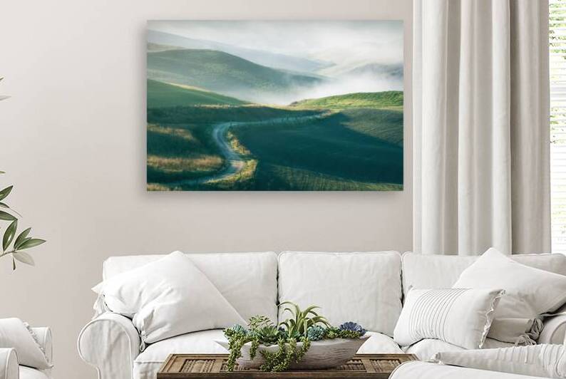 Foggy morning in Volterra. Tuscany by Stefano Orazzini