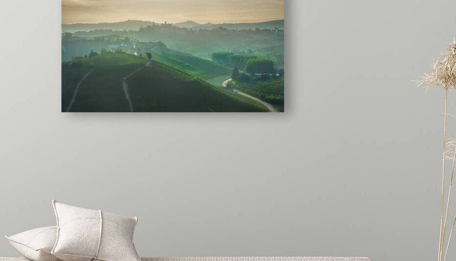 Neive village and Langhe vineyards by Stefano Orazzini