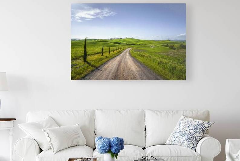 Route of the Via Francigena in Tuscany by Stefano Orazzini