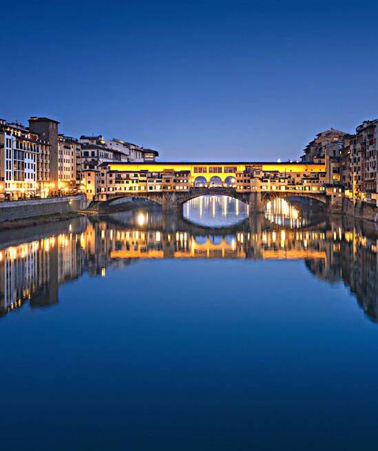 Blue hour over Ponte Vecchio in Florence.  by Stefano Orazzini