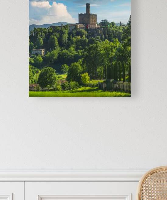 Poppi village and castle in Tuscany by Stefano Orazzini
