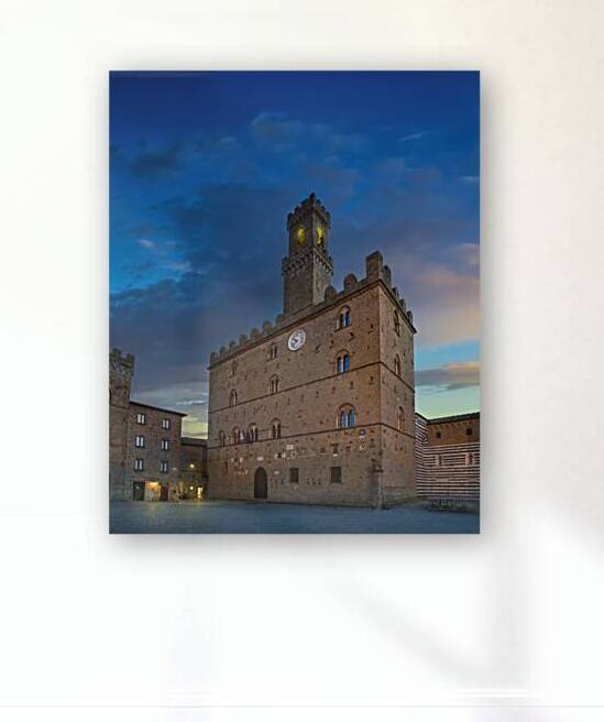 Palazzo Dei Priori at sunset. Volterra Tuscany by Stefano Orazzini