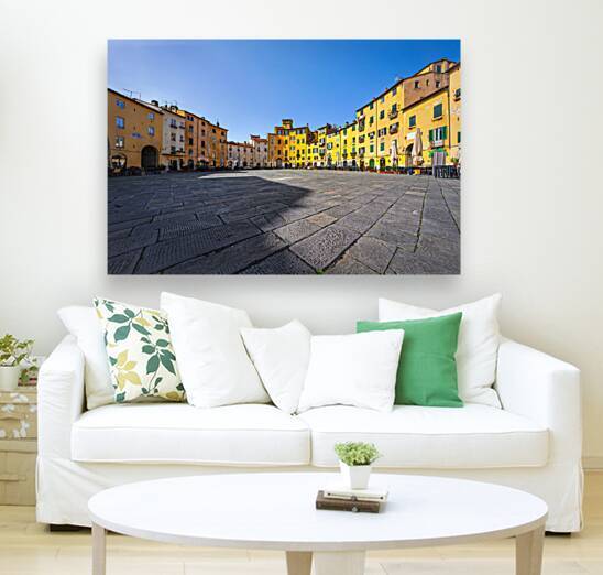 Lucca Piazza Anfiteatro square. Tuscany Italy by Stefano Orazzini
