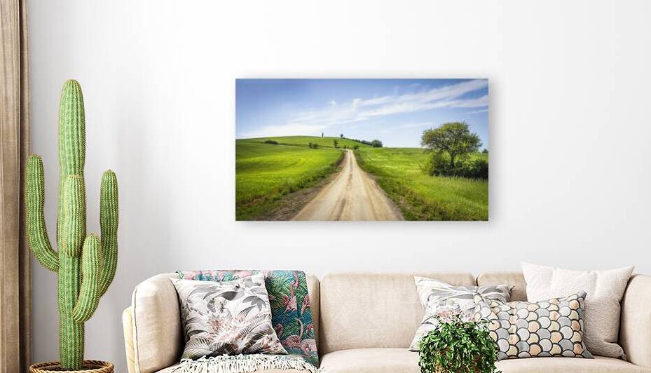 Via Francigena trail Tuscany countryside Italy by Stefano Orazzini