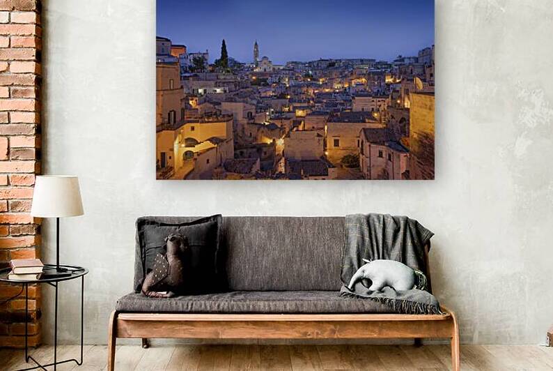 Blue Hour Over the Sassi di Matera Basilicata Italy by Stefano Orazzini