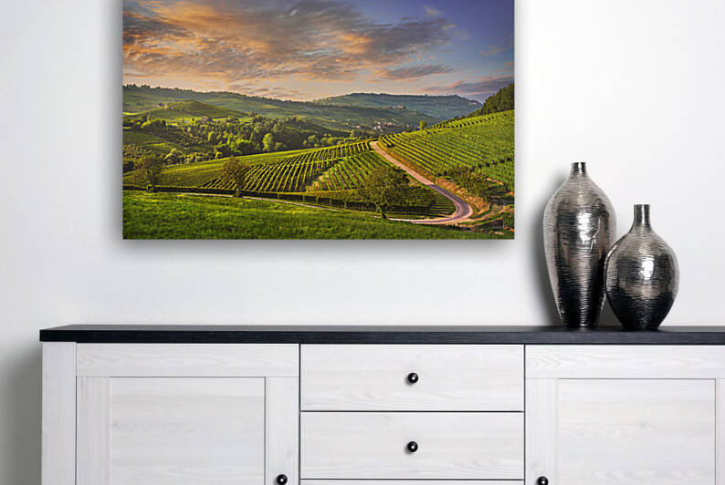 Barolo vineyards landscape in Langhe Piedmont Italy by Stefano Orazzini