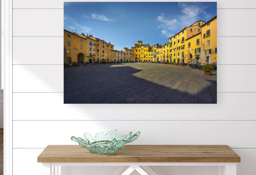 Lucca Piazza dell Anfiteatro square. Tuscany Italy by Stefano Orazzini