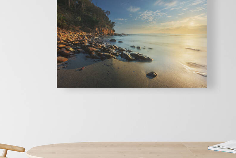 Cala Violina beach at sunset. Tuscany Italy. by Stefano Orazzini