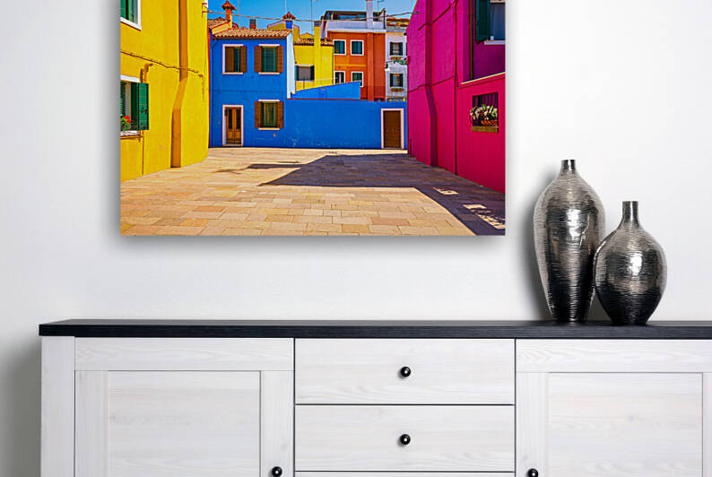 Burano island colorful houses Venice Italy by Stefano Orazzini