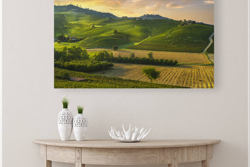 Langhe vineyards landscape. Barolo and La Morra. Piedmont Italy by Stefano Orazzini