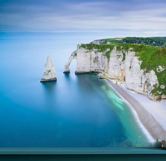 Etretat Porte dAval cliff. Normandy region France. by Stefano Orazzini