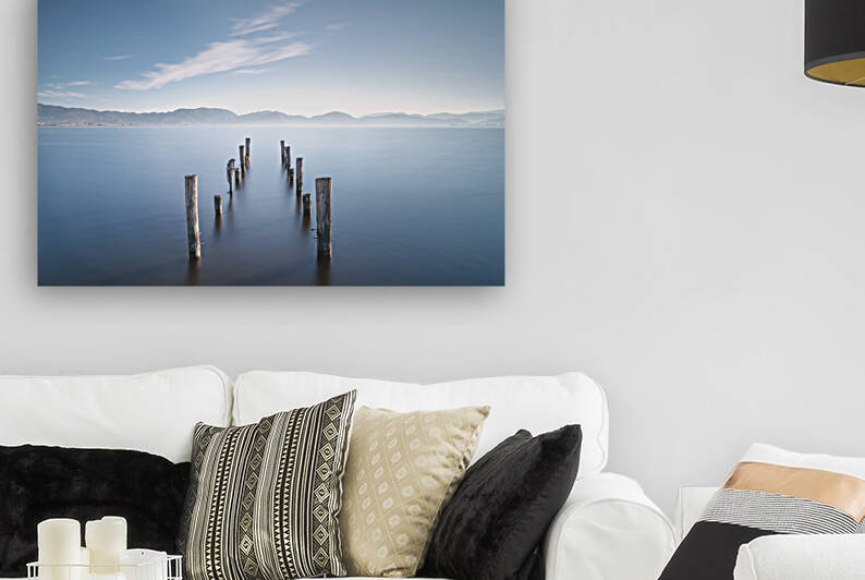 Wooden pier remains at sunrise. Long Exposure. by Stefano Orazzini