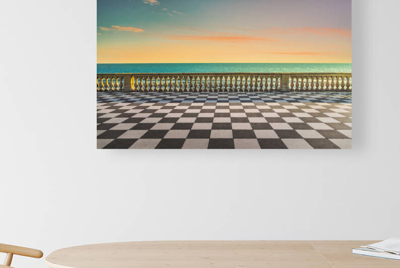 Terrazza Mascagni at sunset. Livorno Italy by Stefano Orazzini