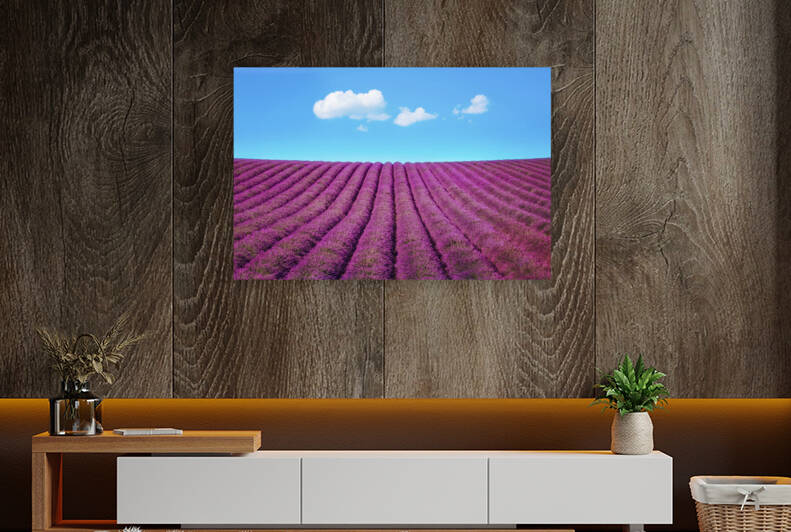 Lavender flower field and some clouds. Provence by Stefano Orazzini