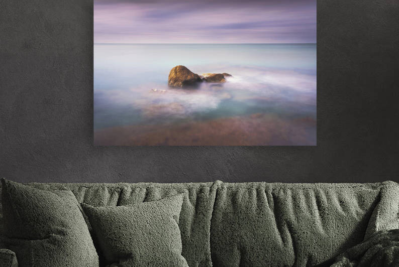 Rock and sea. Long exposure photograph. by Stefano Orazzini