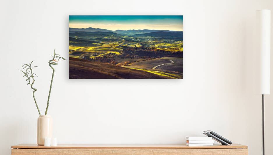 Winter landscape in Volterra. Tuscany by Stefano Orazzini