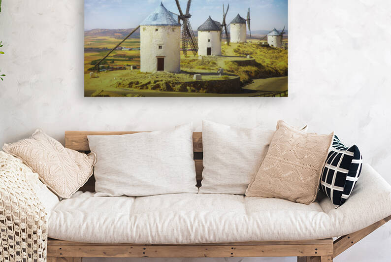 Don Quixote windmills in Consuegra. Castile La Mancha Spain by Stefano Orazzini