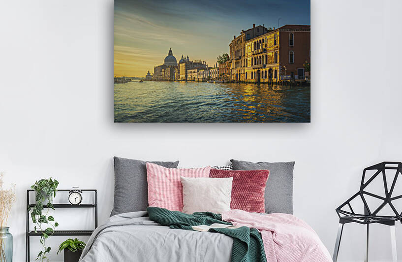 Venice grand canal and Santa Maria della Salute church by Stefano Orazzini