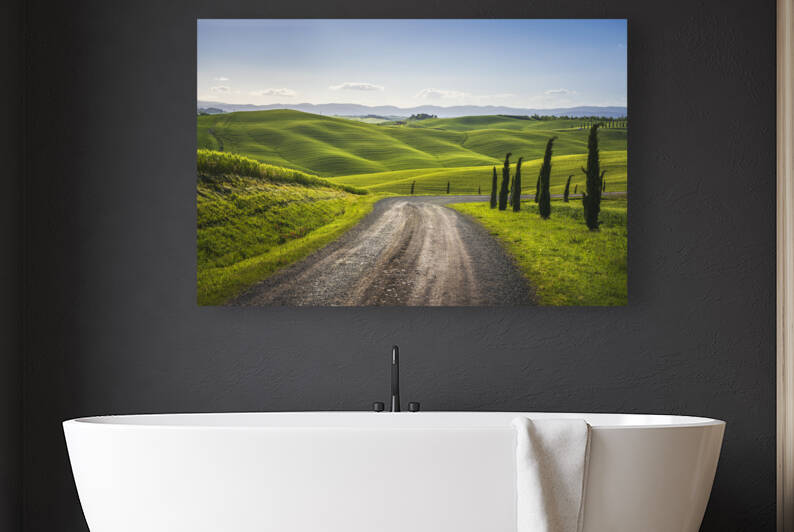 Route of the Via Francigena. Crete Senesi. Tuscany by Stefano Orazzini